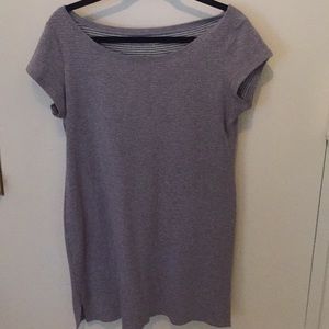 Eileen Fisher Light Gray T-Shirt Dress